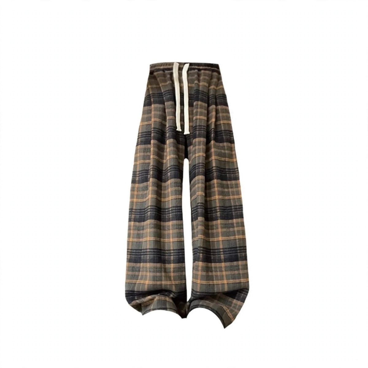 Colorblock Knit Cardigan and Plaid Pants Set, colorblock knit cardigan, flat lay alternate view