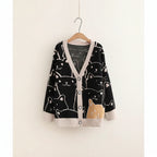 Harajuku Kawaii Cartoon V Neck Cardigan Women Cute Cat - Vusy Kawaii Shop