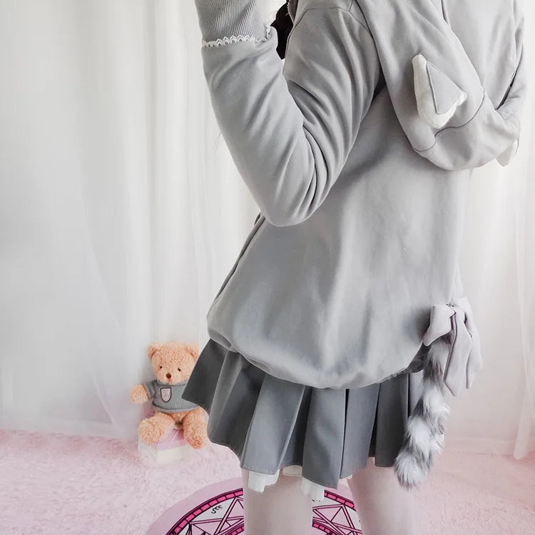 Cute Lolita Spring and Autumn Fairy Bear Pure Cotton Dress - Vusy Kawaii Shop