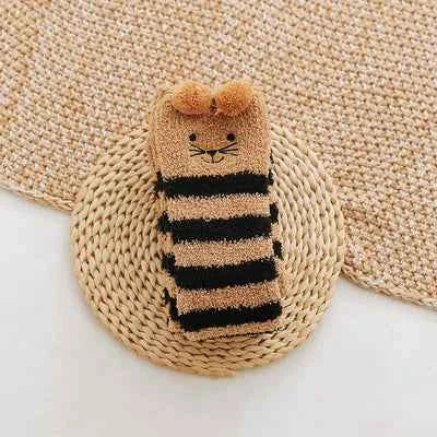 Japanese Mori Girl Animal Modeling Knee Socks Striped Cute Compression Autumn Winter Warm Sock Sleep Cozy Long Thigh High Socks