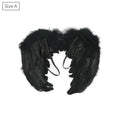 Black Feather Angel Wings