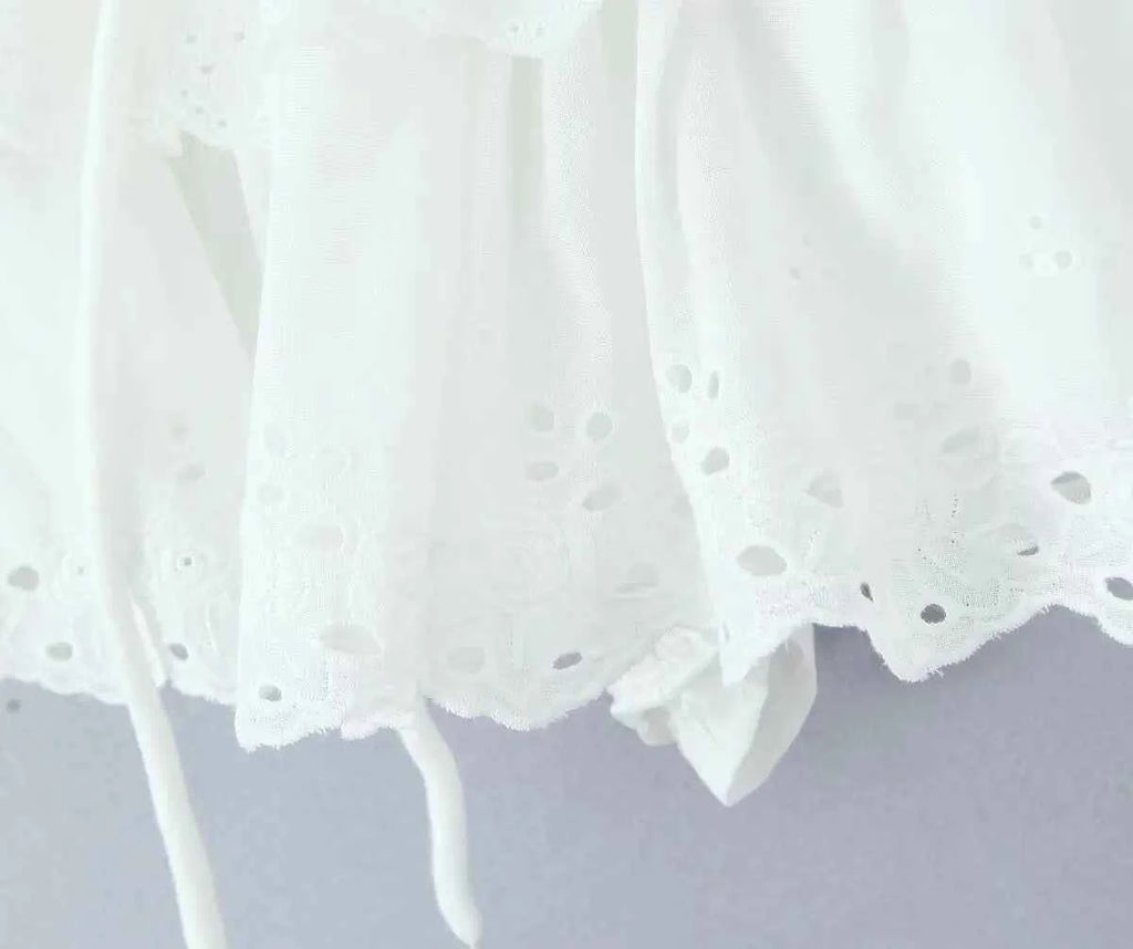 Women Spring Chic Fashion Layered Lace Skirt Vintage a Line