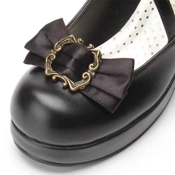 Bowknot Princess Kawaii Girl Women Shoesjapanese Sweet Lolita Shoes Harajuku Thick with Tea Party Cosplay Shoes Women Summer