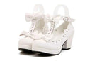Lolita Heavy-Bottomed 3 Color Girl Shoes Princess Bowknot