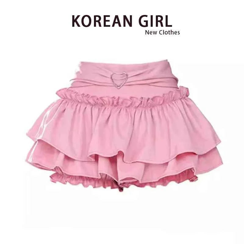 Y2g Summer Ballet Style Sweet High Waist Bubble Skirt