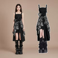 Women Spring-Summer Fashion Plaid Shirt and Irregular Dress