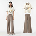 Summer Loose Polo Short-Sleeved T-Shirt Cute Sweet Cartoon