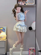 Sweet Japanese Lolita Women Korean Cake Skirt Suit Kawaii - Vusy Kawaii Shop