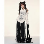 Aesthetic Sexy Off Shoulder Fairy Tops Streetwear Butterfly - Vusy Kawaii Shop