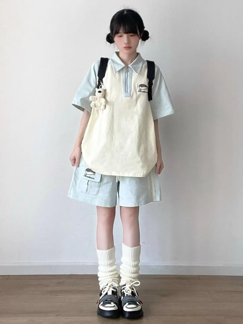 Japanese Sportswear Set Student Summer Fashion Loose Preppy - Vusy Kawaii Shop