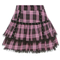 Goth Gothic Lace Ruffle Mini Skirts Harajuku Fairy Grunge