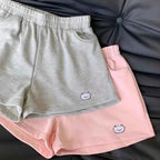 Cat Embroidery All Match Shorts Summer Korean Loose Student