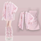 Summer Fashion in Dresses Matching Set Korean Elegant - Vusy Kawaii Shop