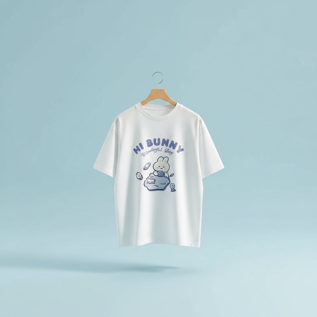 American Retro Oversize Short Sleeved T-Shirt and Japanese - Vusy Kawaii Shop