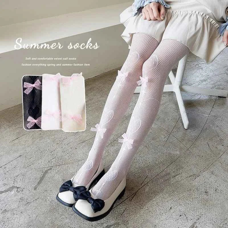 Pink Velvet Bow Embroidery Pearl Tights Pantyhose Fashion Women Tights JK Lolita Styles Sweet Girls Kawaii Cute Tights Wholesale