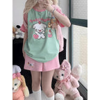 Japanese Cute Sweet Short-Sleeved T-Shirt Summer Gilrs Loose - Vusy Kawaii Shop
