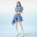 Y2K Bow Camisole, Bubble Sleeve Jacket & Asymmetric Skirt 3-Piece Set