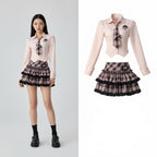 Preppy Style Turndown Collar Single Breasted Long Sleeved - Vusy Kawaii Shop