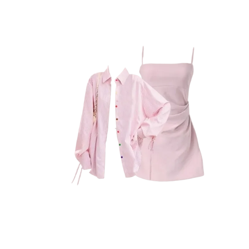 Summer Fashion in Dresses Matching Set Korean Elegant - Vusy Kawaii Shop