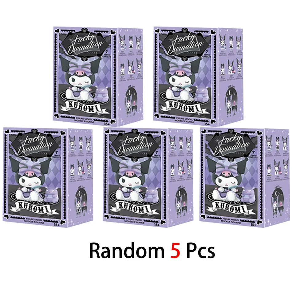 Five Kuromi Lucky Divination blind box packaging, random 5 pieces set