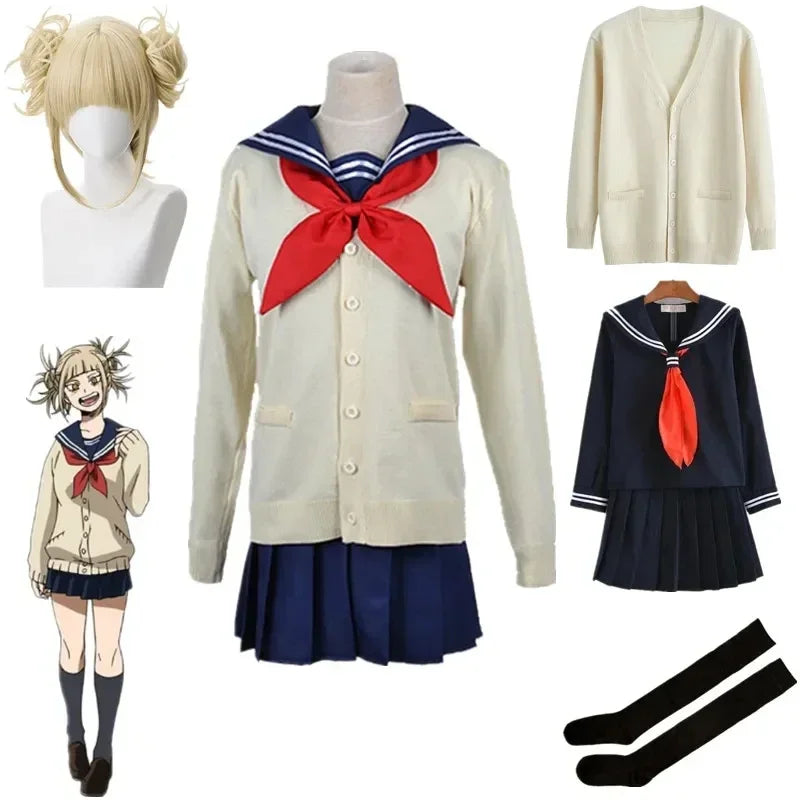 Himiko Toga My Hero Academia full cosplay set with wig, front view