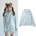 Japanese Kawaii Print Hooded Coats Women Sweatshirts - Vusy Kawaii Shop