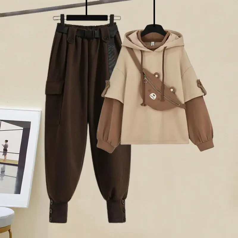Plus Size Fashionable Sweatshirt Waist-Fitted Slimming Bell - Vusy Kawaii Shop