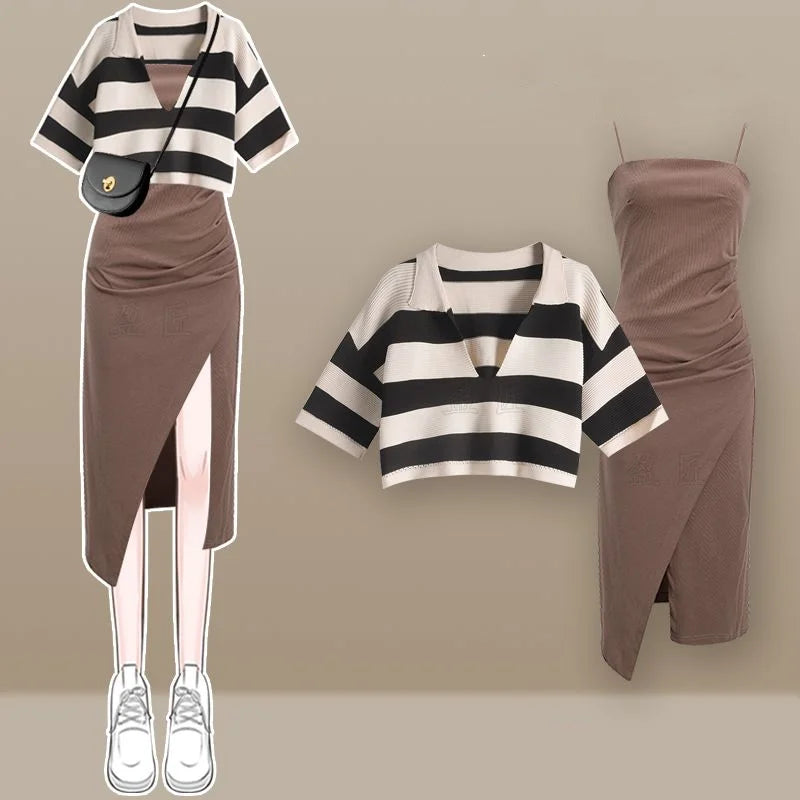 Clothing Summer Single/Outfits Korean Fashion Age Reducing - Vusy Kawaii Shop