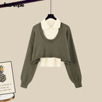 Women Spring Autumn Vintage Knit Sweater, Vest and Denim - Vusy Kawaii Shop