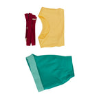 Misty cosplay costume with anime reference, outfit detail view