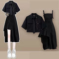 Summer in Fashion Irregular Dress Matching Set Korean