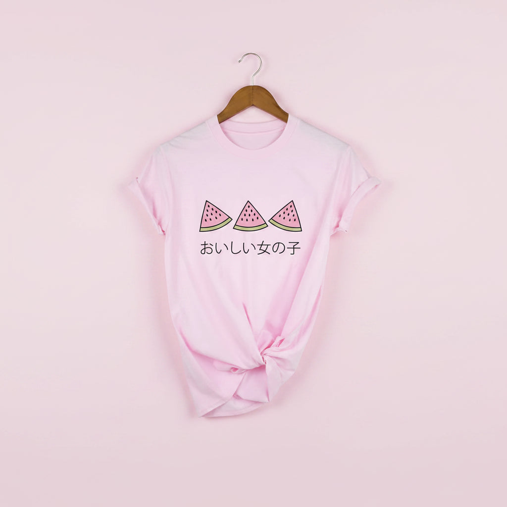 Fresh Strawberries Japanese Aesthetic T-Shirt Harajuku - Vusy Kawaii Shop