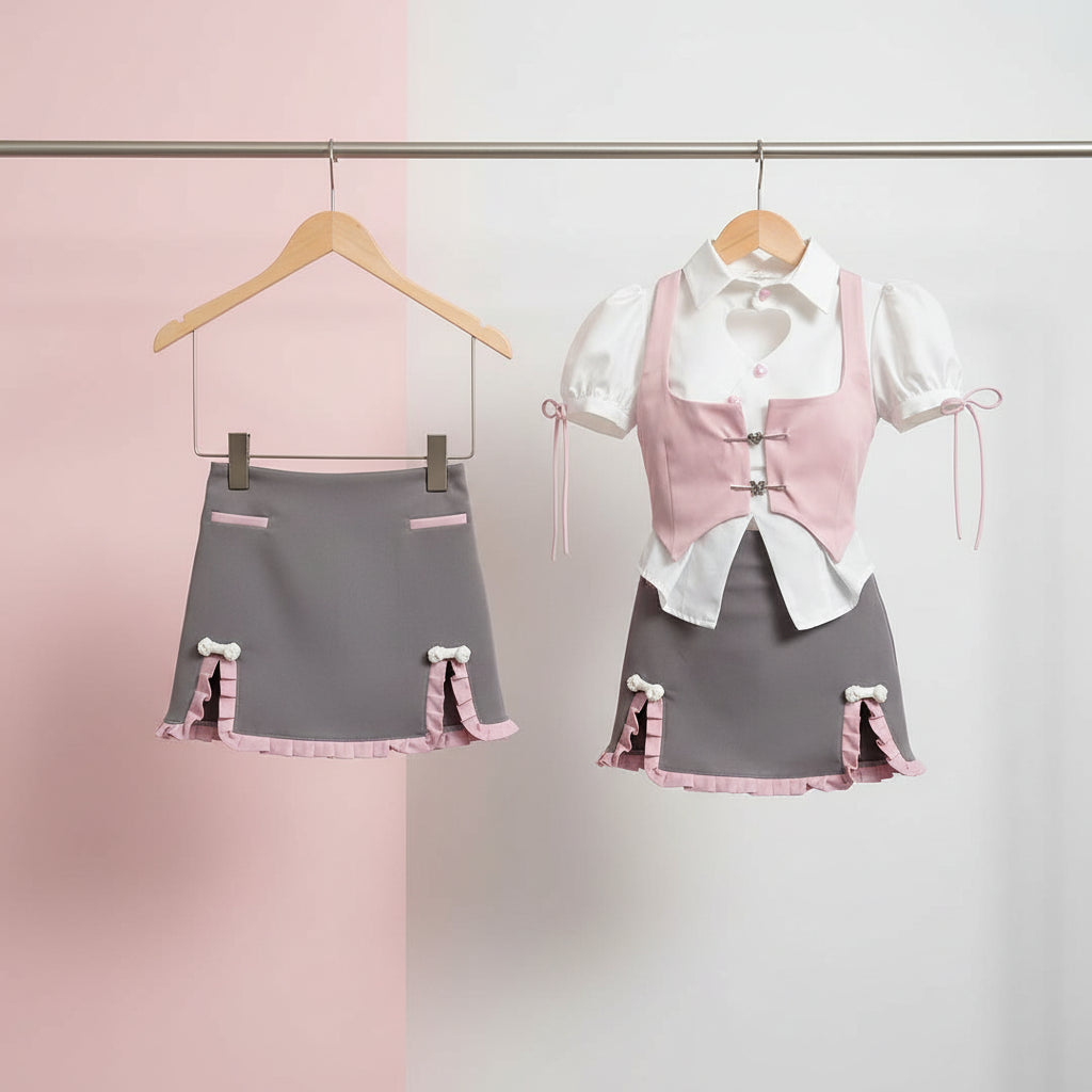 Summer Women Japanese Fashion Gyaru Girl Design Outfits 3 - Vusy Kawaii Shop