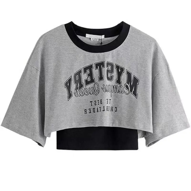 Spring-Summer Sweet Set for Students Korean Fashion T-shirt - Vusy Kawaii Shop
