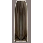Pants Sets Contrast Plaid V Neck Knitted Vest White Shirt - Vusy Kawaii Shop