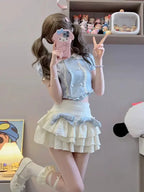 Sweet Japanese Lolita Women Korean Cake Skirt Suit Kawaii - Vusy Kawaii Shop