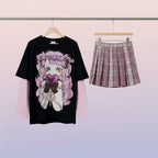 Japanese Cartoon Anime Sweet Cute Girl Print Long Sleeve - Vusy Kawaii Shop