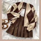 Fashion Knitting Suit Sling Sweater Cardigan Coat Autumn - Vusy Kawaii Shop