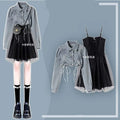 Ensemble Robe et Top Coréen Élégant Printemps-Été