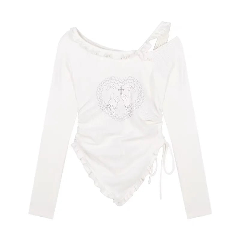 Japanese Kawaii Two Piece Set Women Autumn Sweet Rabbit - Vusy Kawaii Shop