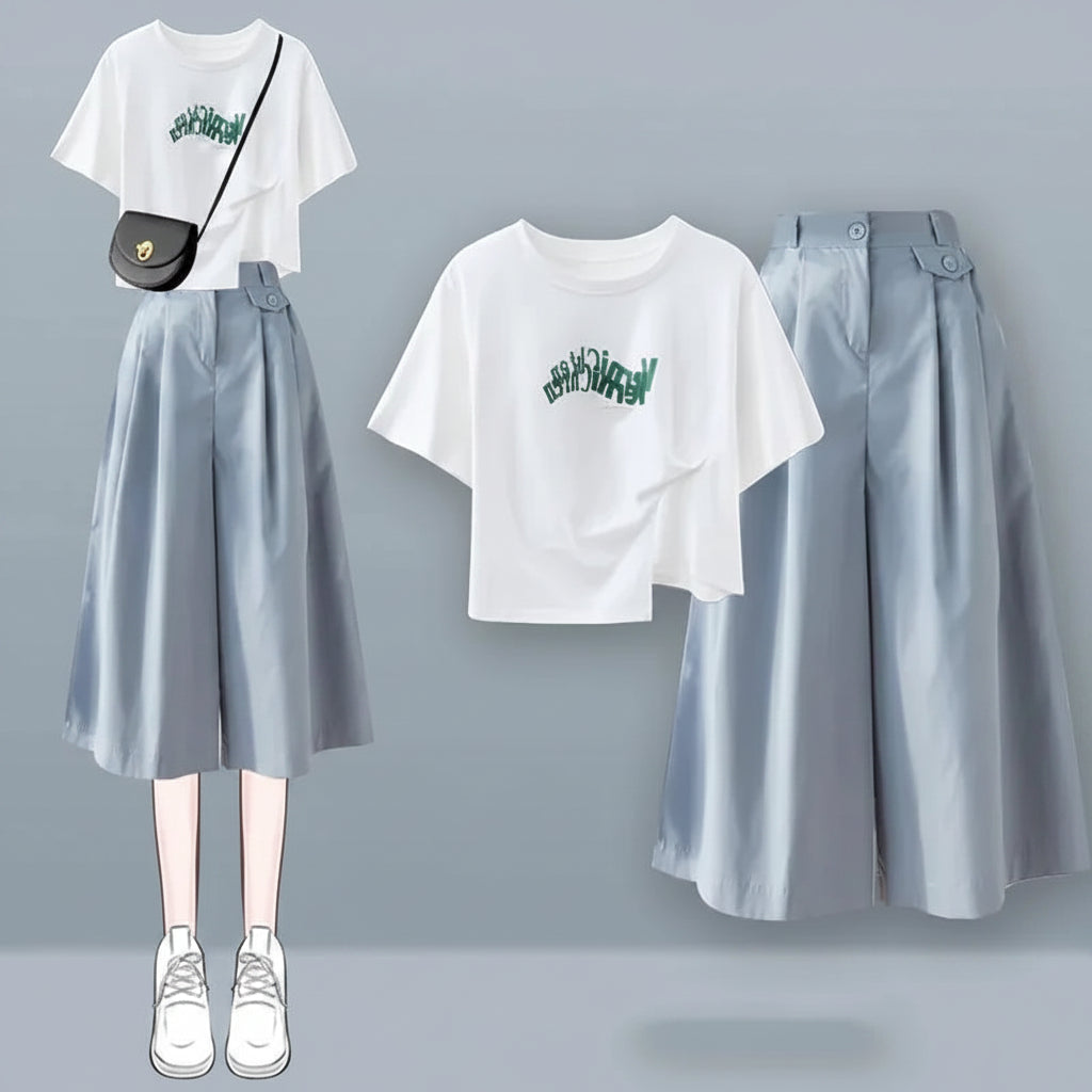 Fresh Summer Petite High-End Feel Dress Set Slimming - Vusy Kawaii Shop