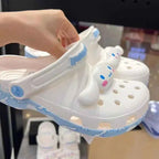 Sanrios Hello Kittys Slippers Cartoon Cinnamoroll Sandals Anime Eva Home Beach Shoes Summer Slippers Anti-Slip Adult Kids Gift
