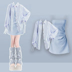 Summer Fashion in Dresses Matching Set Korean Elegant - Vusy Kawaii Shop