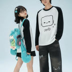 Women Clothing Cartoon Oversized T Shirts Long Sleeve O-neck - Vusy Kawaii Shop