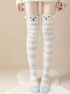 Womens Fuzzy Socks Slipper Winter Fluffy Comfy Cozy Socks Cabin Warm Home Socks Cute Knee High Socks