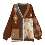 Atmosphere Feeling Vintage Sen Series Lazy Knitted V Neck - Vusy Kawaii Shop