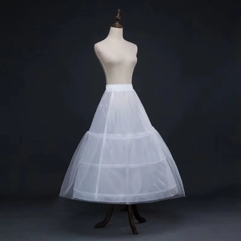 Princess Peach ball gown white petticoat on mannequin