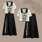 Summer Japanese Style Set Graceful Short Sleeve Blouse - Vusy Kawaii Shop