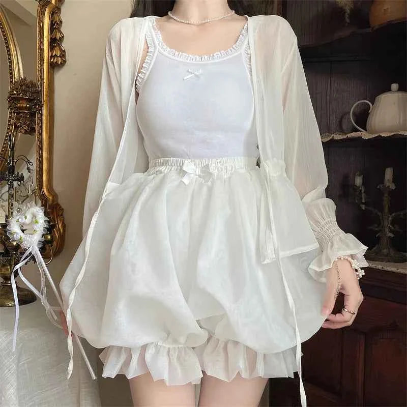 Harajuku Sweet Lolita Pumpkin Pants Pink Thin Bottoming