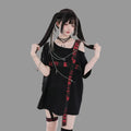 Harajuku T-Shirts Women Cross Chain Top Tee Loose Off